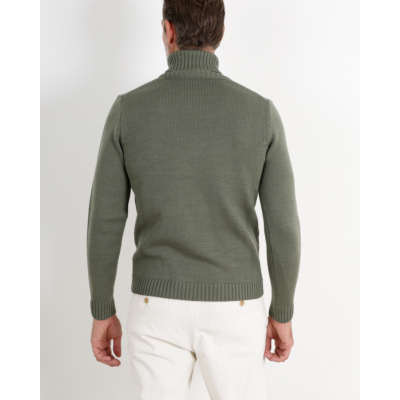 Zanone  Pullover Col Kakigroen