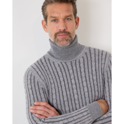 Colombo Pullover Kabel Grey