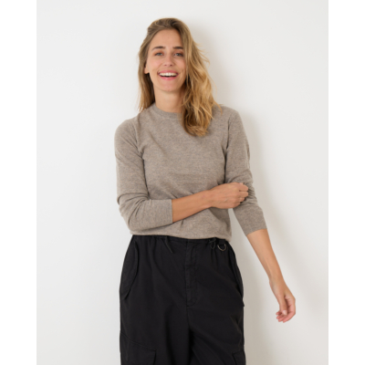 Closed Wollen Pullover Old Pine