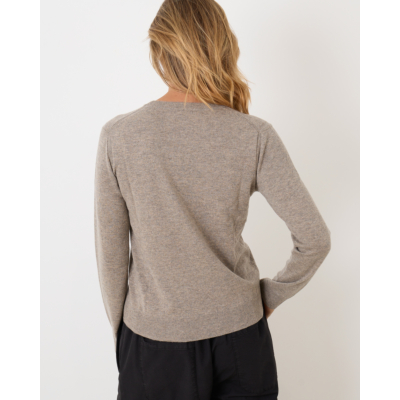 Closed Wollen Pullover Old Pine