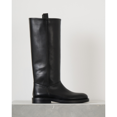 Closed Leather Boots Black