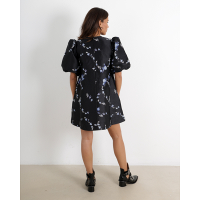 knee length dresses for ladies 3D Jacquard Open Back Midi Dress