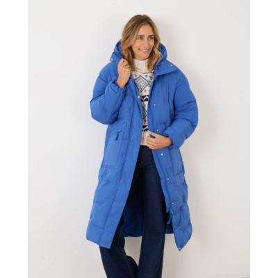 Ganni Oversized Puffer Coat Bright Cobal