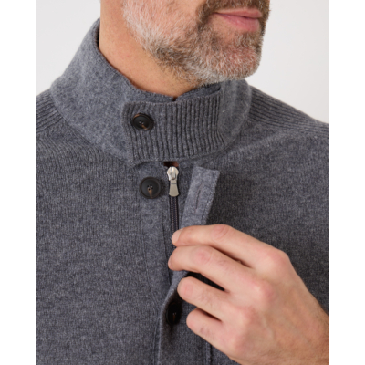 Gran Sasso Cardigan Wool Grey