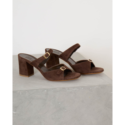 Maryam Nassir Zadeh Una Sandal Suede Molten