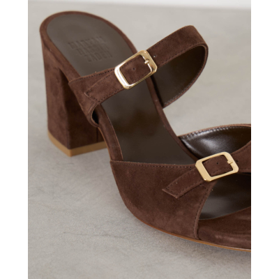 Maryam Nassir Zadeh Una Sandal Suede Molten