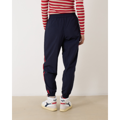Penn&Ink Parachute Trousers Navy Red