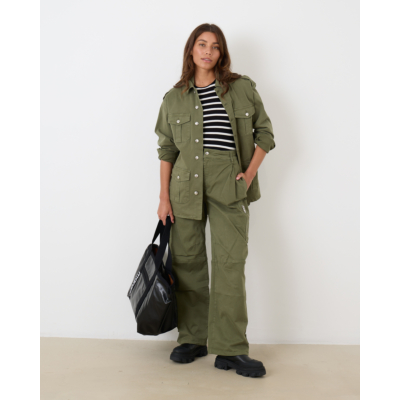 Raiine Archer Cargo Pants Beetle Green