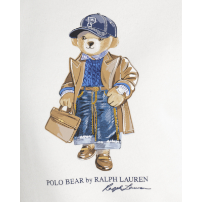 Ralph Lauren Bear Sweater White