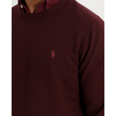Ralph Lauren Wollen Trui Aged Wine Heathe