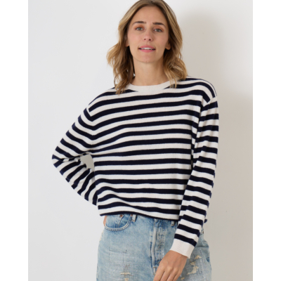 People's Republic of Cashmere Pullover Boxy o-neck Cloud Navy