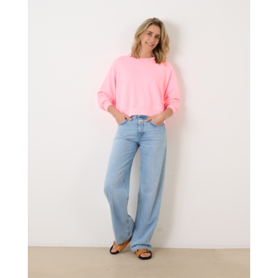 Xírena sweater crewneck dames pink torch