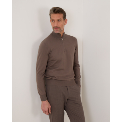 Gran Sasso Pullover Vest Zip Taupe