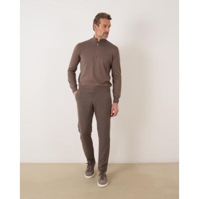 Gran Sasso Pullover Vest Zip Taupe