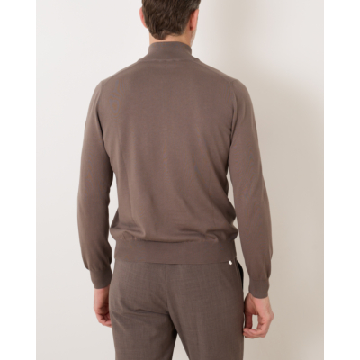 Gran Sasso Pullover Vest Zip Taupe