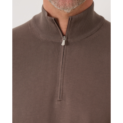 Gran Sasso Pullover Vest Zip Taupe