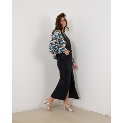 Agolde Leif Denim Maxi Rok Spider
