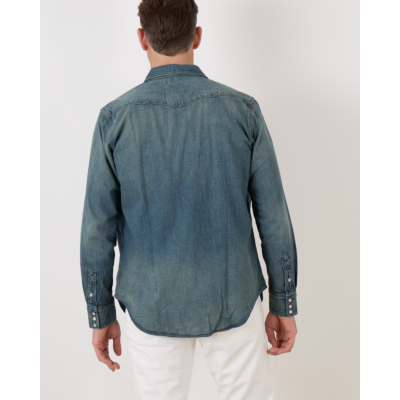 RRL Denim Overshirt Dark Wash