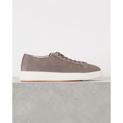 Santoni  Suede Sneaker Grey