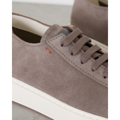 Santoni  Suede Sneaker Grey