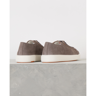 Santoni  Suede Sneaker Grey