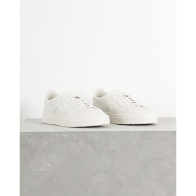 Santoni  Double Buckle Sneaker White