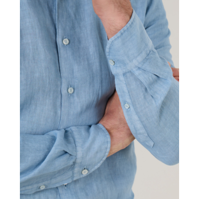 Xacus Casual Shirt Denim Blauw