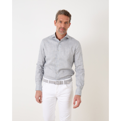 Xacus Casual Linnen Shirt Grey