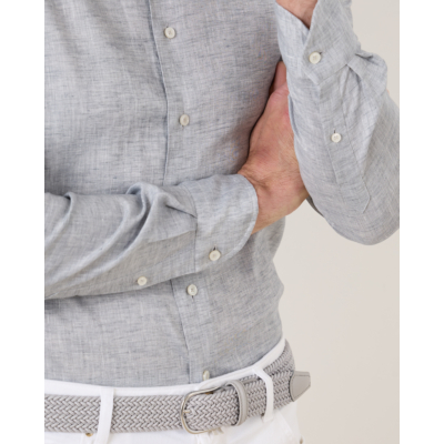 Xacus Casual Linnen Shirt Grey