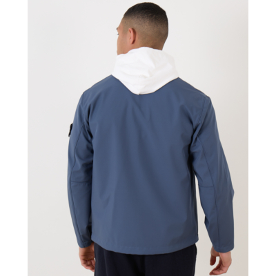 Stone Island Light Soft Shell Jack Blue