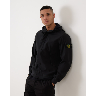 Stone Island Light Soft Shell Jack Black