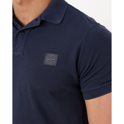 Stone Island Slim fit polo navy blue