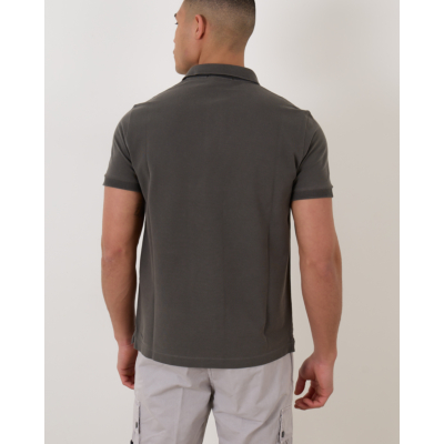 Stone Island Slim Fit Polo Charcoal