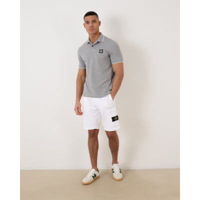 Stone Island Slim Fit Polo Melange Grey