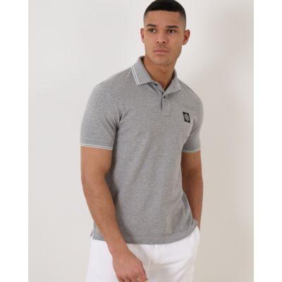 Stone Island Slim Fit Polo Melange Grey