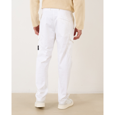 Stone Island Cargo Pants White