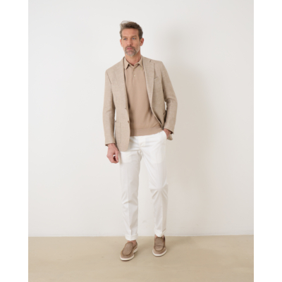 Colombo Structure Pullover Polo Sand