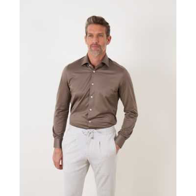 Kiton Casual Shirt Taupe