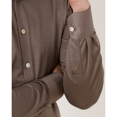 Kiton Casual Shirt Taupe