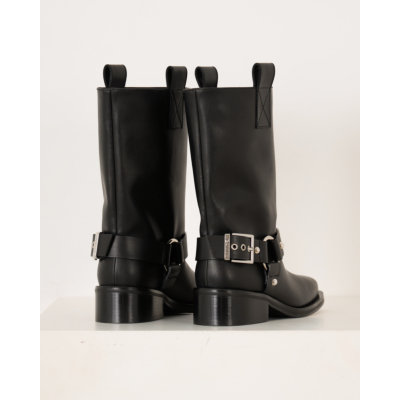 Ganni Biker Boots Black