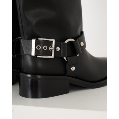 Ganni Biker Boots Black