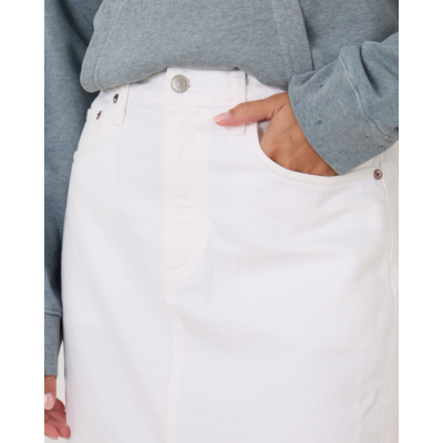 Agolde Leif Denim Maxi Rok Milkshake