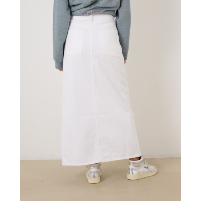 Agolde Leif Denim Maxi Rok Milkshake