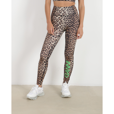 Ganni Active Tights Leopard