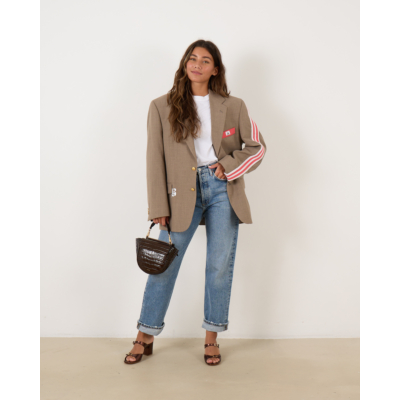 Blaze Oversized Blazer Adidas Beige Pink