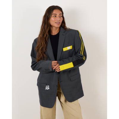 Blaze Oversized Blazer Adidas Grey Yellow