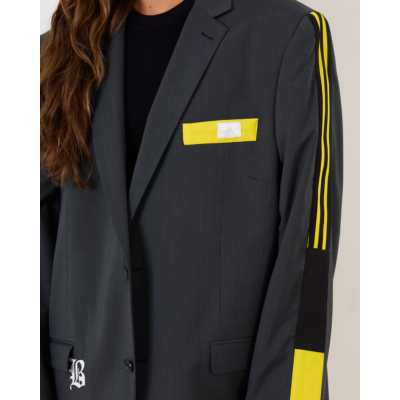 Blaze Oversized Blazer Adidas Grey Yellow