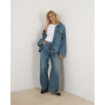 Haikure Janet Denim Jacket Blue Tencel