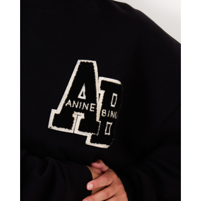 Anine Bing Miles Oversized Miles Letterman Black