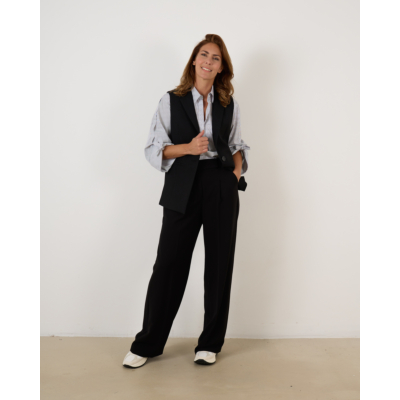 Luisa Cerano Blazer Gilet Black